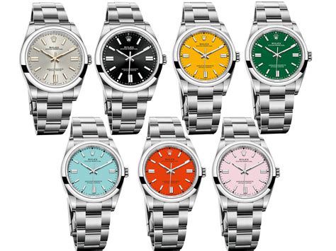 Rolex oyster perpetual colorful dials